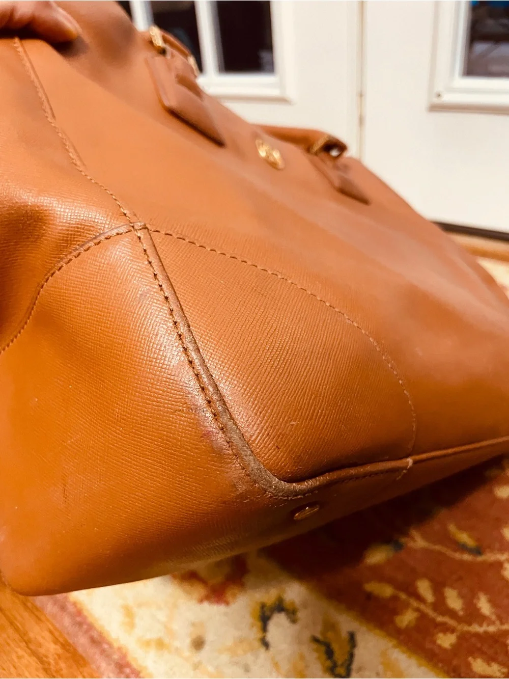 Tory Burch Robinson East West Luggage Saffiano Leather Tote Bag